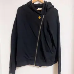 呪術高専 校章刺繍ライダースパーカー　earth music&ecology
