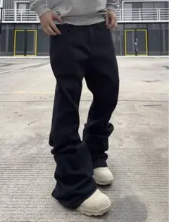 ブラックブーツカットデニム