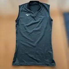 Mizuno ノースリーブブラック Vネック アンダーシャツ