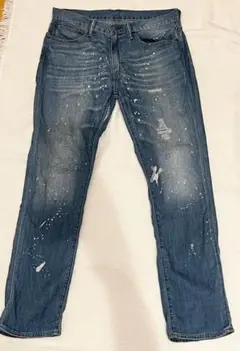edwin ペイント加工デニムスリムフィット　511 W34 L32