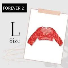 FOREVER 21　フォーエヴァー•トゥエンティワン　レッド　花柄　ブラウス