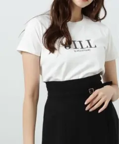 JILL by JILLSTUART JBオーガニック刺繍ロゴTシャツ ホワイト