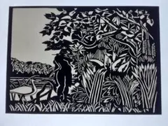 ハンドメイド切り絵6　絵画風