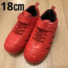 新品タグ付き・サッカー　スニーカー　シューズ　ブルー　18㎝