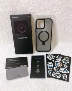 iPhone13ProMax 用 ケース MagSafe対応 薄形半透明ブラック