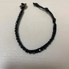 黒のビーズ　ブレスレット　即日発送