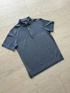 期間限定セール★未使用フットジョイ　ストレッチポロシャツ ブルーグレー系　2XL