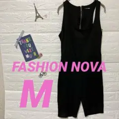 FASHION NOVA ブラック オールインワン　【M】