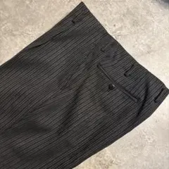 00's vintage　スラックス　グレー　ストライプ　アーカイブ グランジ