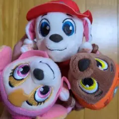 新品　パウ・パトロール ぬいぐるみ 3個セット