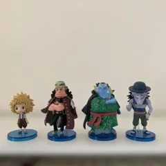 ワンピースフィギュアワーコレ　フィッシャー・タイガー　ジンベエ　アーロン　コアラ