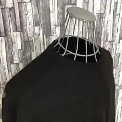ザイノウエブラザーズ・NATURAL BLACK ALPACA・クルーネック黒M
