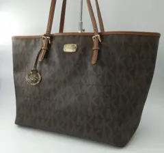 美品✨ MICHAEL KORS トートバッグ MK柄 ブラウン A4収納可