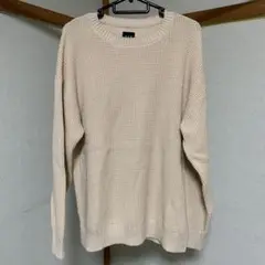 GAP ベージュ クルーネックニット Sサイズ