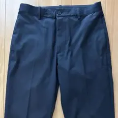 Uniqlo EZY アンクルパンツ ネイビー ウールライク サイズS