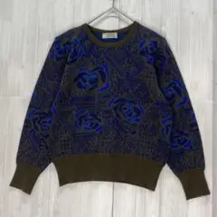 LANSOTE バラ柄クルーネックニット　レディース　M