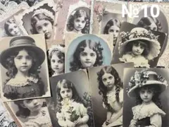 №10《コラージュ素材》victorian Girl 40ピース