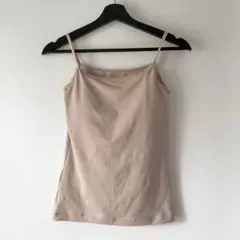 ベージュ キャミソール ストレッチ パッドあり