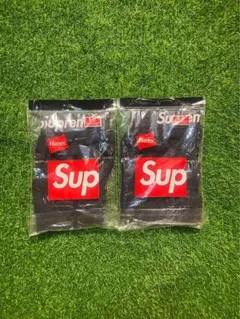 【新品未開封】SUPREME ボクサーパンツ Sサイズ 黒　2枚