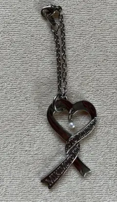 MIKIMOTO ハート型シルバーチャーム
