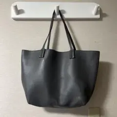 【最終値下げ】リバーシブルトートバッグ　グレー　ブラウン　A4 通勤　通学