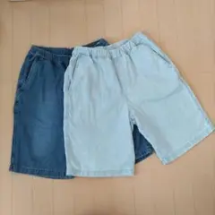 UNIQLO ハーフパンツ 160　2着セット