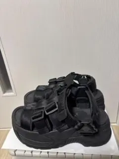 SHAKA　シャカ　サンダル　ネオバンジー　黒　厚底　24cm