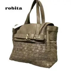 《新品未使用》robita レザーハンドバック 送料無料