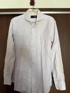 Maker's Shirt 薄紫 ストライプ ワイシャツ 38-82