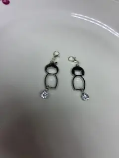 こけし　キラキラ　チャーム　二個　日本