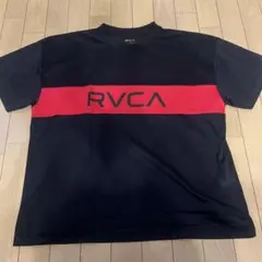 RVCA メッシュ Tシャツ 黒/赤
