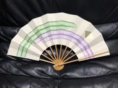 扇子 29cm 二色観世水 紋 舞扇子 舞踊 大衆演劇 着物 和装