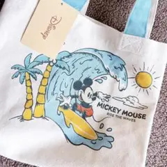《新品・未使用・タグ付き》 Disney ミッキーマウス♡波乗りミニトートバッグ