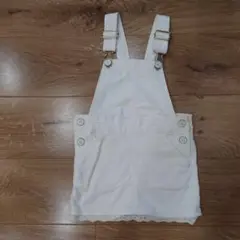 H&M ジャンバースカート ホワイト 2-3Y