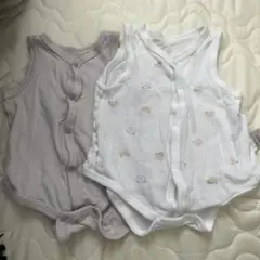 ボタン付きタンクトップ2枚セット