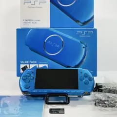 SONY PSP-3000 バイブラントブルー 箱付き 化粧箱有り セット品‼︎