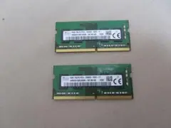 SKhynix社製　中古4GB 　PC4-2666V-SCO-11 ２枚組