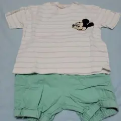 ミッキーマウス Tシャツとショートパンツ セット