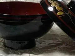 蓋付き椀5客　輪島塗箸5膳 新品未使用