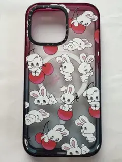ウサギと雲デザイン マグセーフ対応ケース