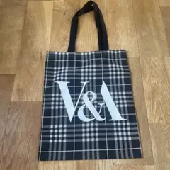 V&A チェック柄 エコバッグ