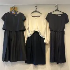 エンジェリーベ　ワンピース（授乳口付き）3点セット