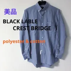 美品 BLACK LABLE CRESTBRIDGE BDシャツ ポリエステルM