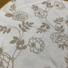 花柄　プリント　ホワイト　生地　108cm×33cm ハギレ