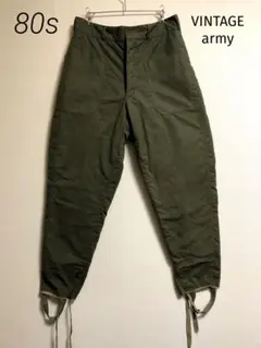 80s ルーマニア軍 ライディングパンツ ウィンターパンツ 裏起毛 カーゴパンツ