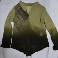 io comme io オリーブグリーン 長袖カーディガン