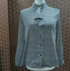 SALE【La Core】総柄　長袖ブラウス　M