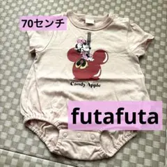 美品✨バースデイ購入　futafuta ミニーマウスロンパース 70 ぴンク