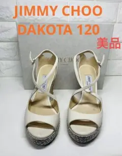 美品JIMMY CHOO DAKOTA ウェッジソールサンダル
