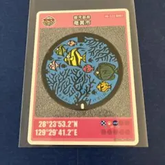 初期ロット　マンホールカード 奄美大島　熱帯魚　001